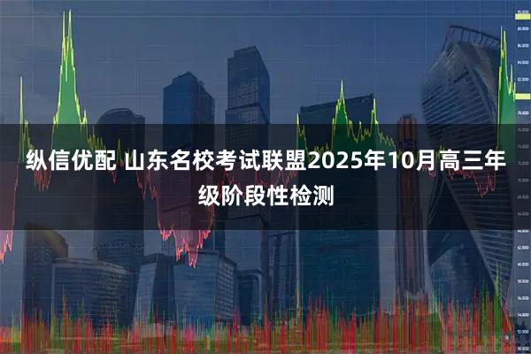 纵信优配 山东名校考试联盟2025年10月高三年级阶段性检测